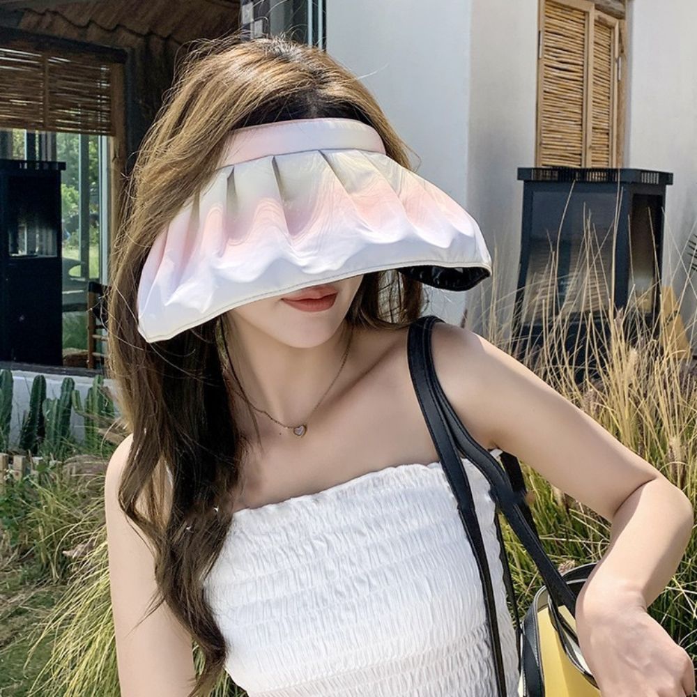 Bucket Hat Cotton - Outdoor Beach Cap Breathable Flower Visor