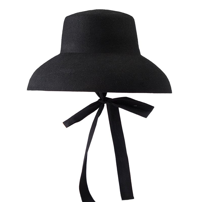 Retro Style Pure Wool Hat Wide - Fedora Hat Wool ulasan dan harga