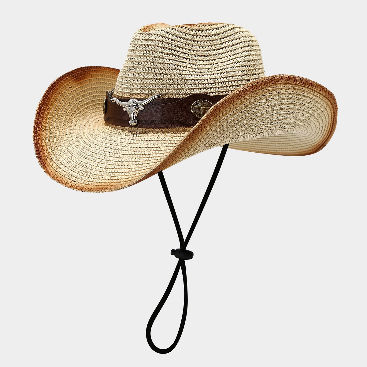 New American Western Style Cow - Cowboy Hat Straw ulasan dan harga
