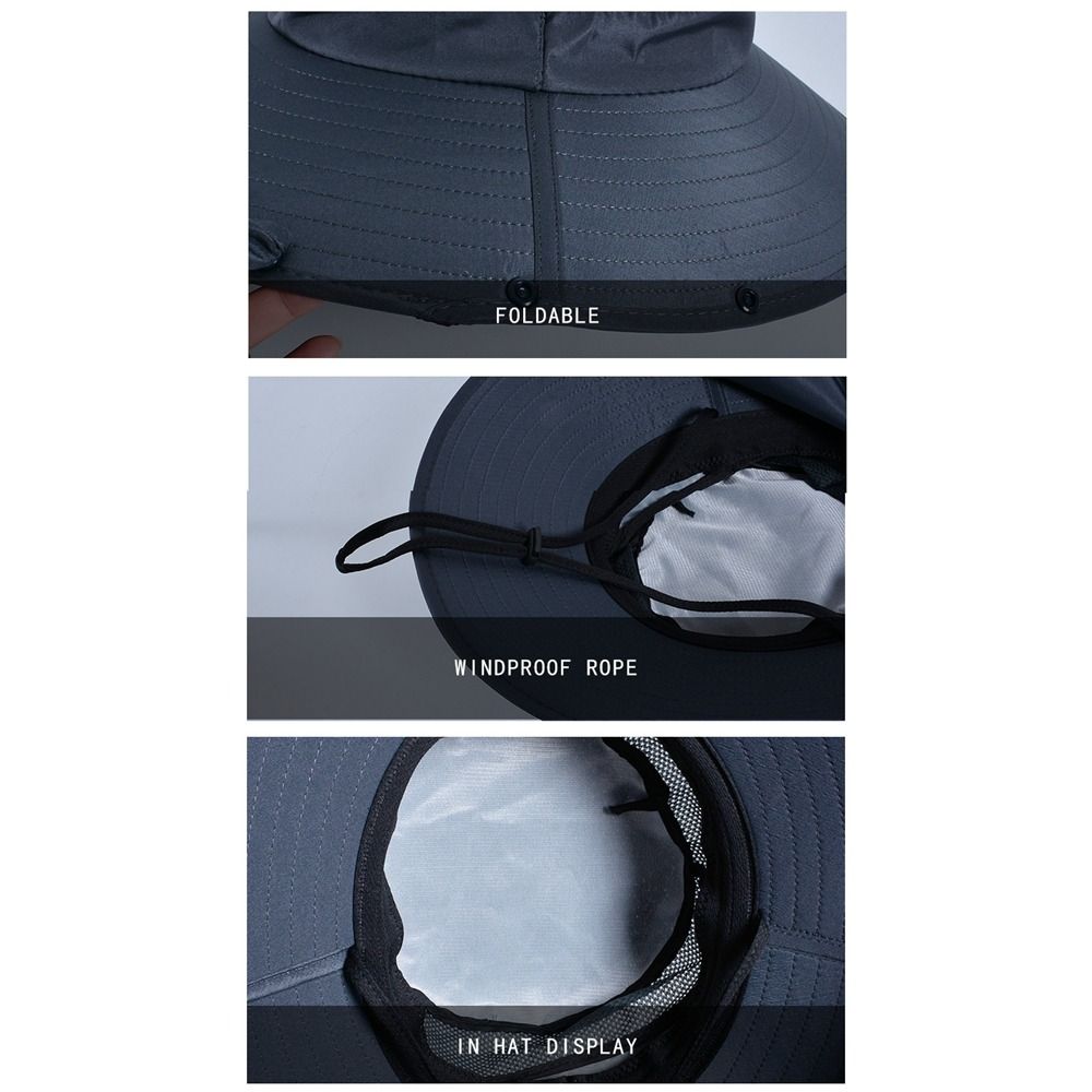 Fashion Cloth Men Sun Hat Big  - Bucket Hat Cotton ulasan dan harga