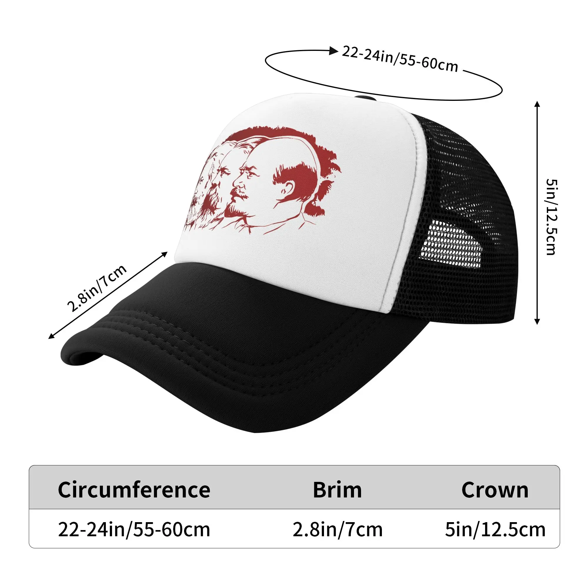 New Marx Engels Lenin  Mesh Su - Trucker Cap Mesh ulasan dan harga