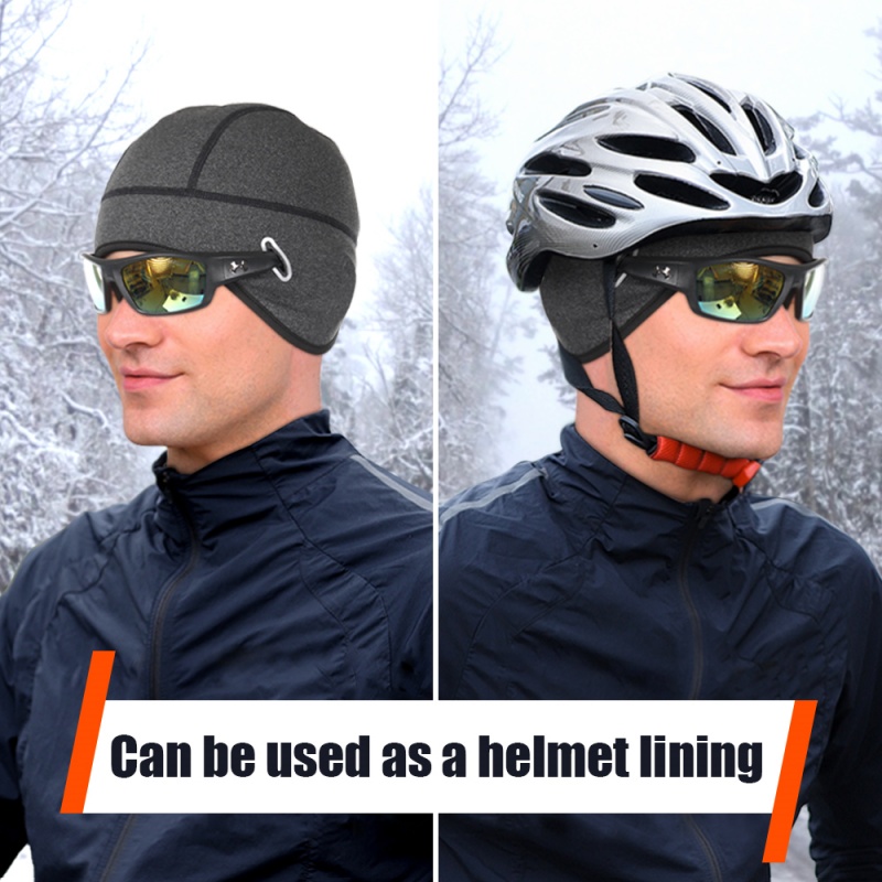 Winter Cycling Warm Cap MTB He - Skull Cap Helmet Liner ulasan dan harga