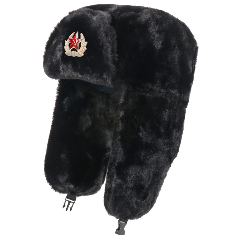 SupSindy Soviet Badge Ushanka  - Trapper Hat Ear Flap ulasan dan harga