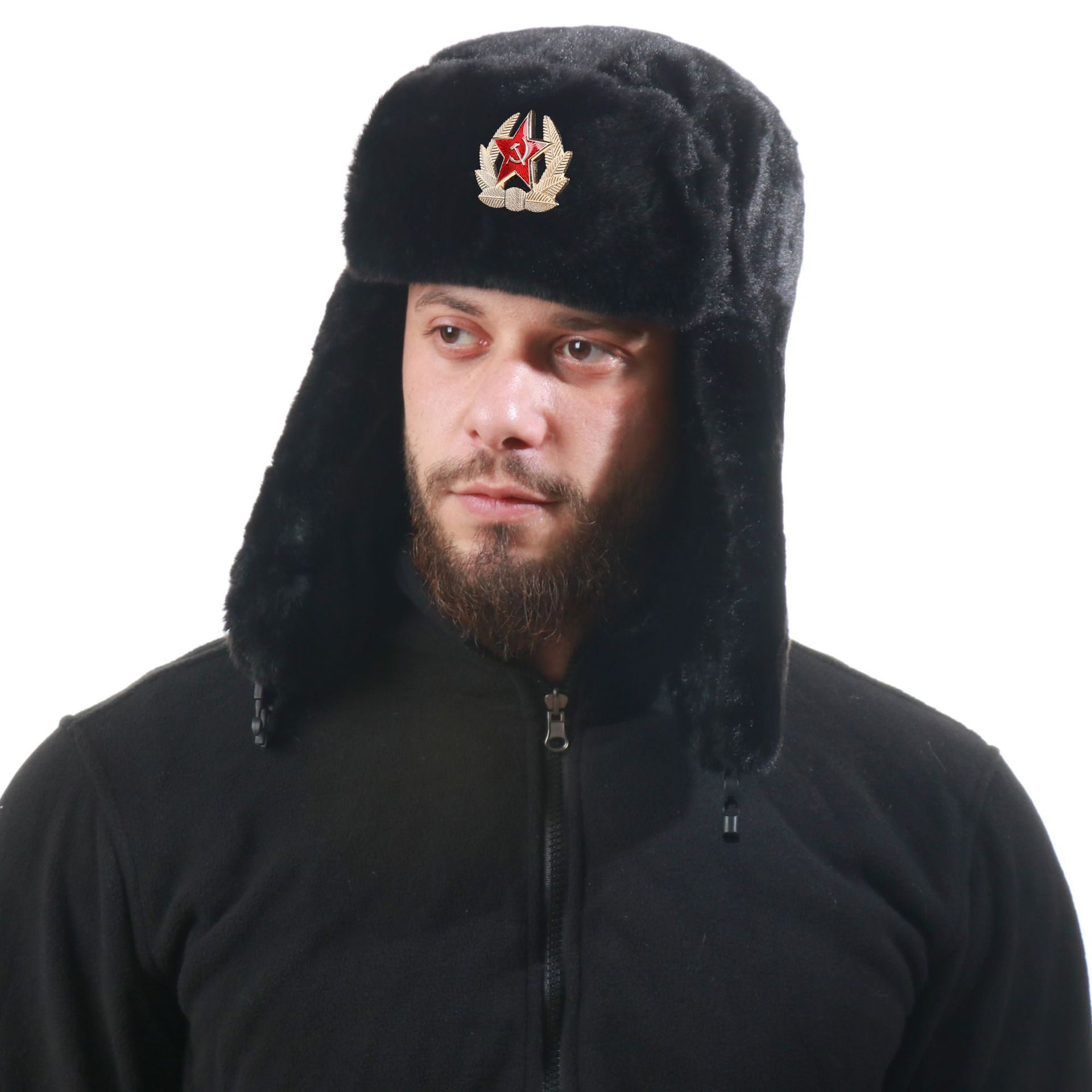 SupSindy Soviet Badge Ushanka  - Trapper Hat Ear Flap ulasan dan harga