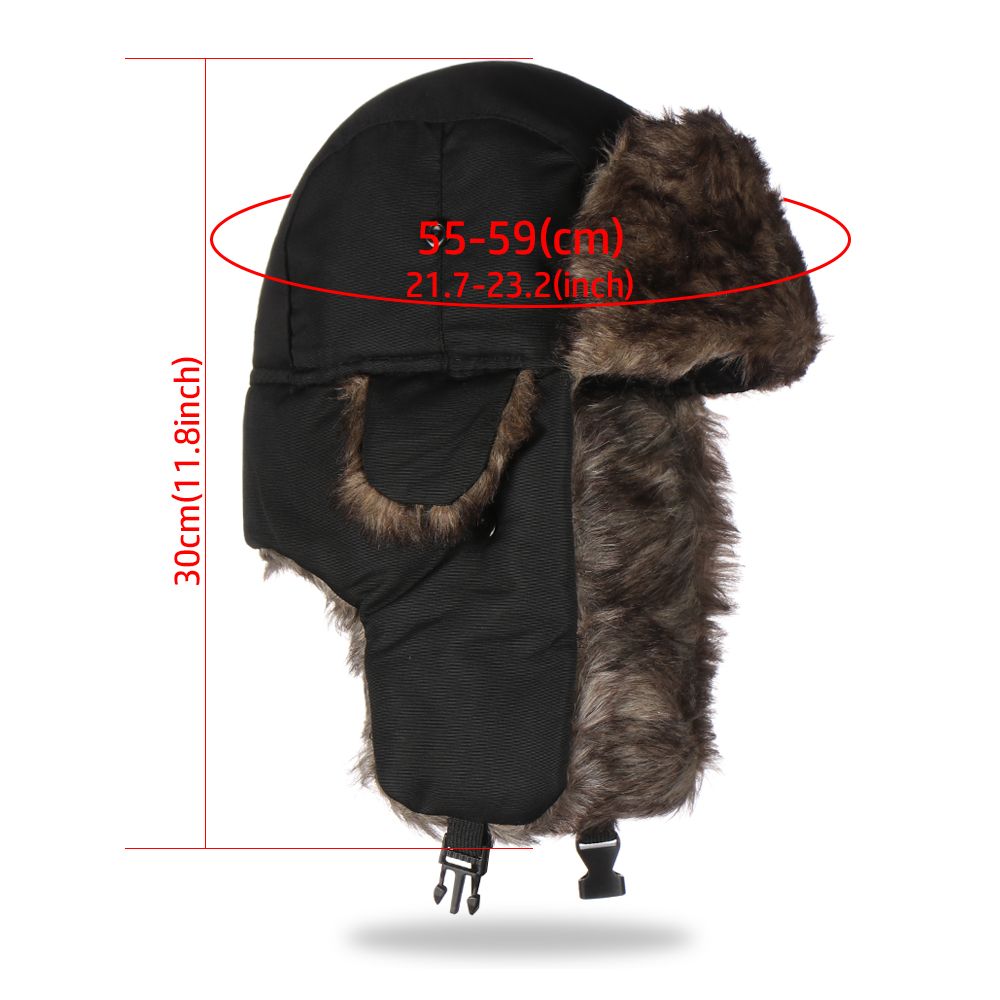 Warm Earflap Trapper Ski Hat W - Trapper Hat Ear Flap ulasan dan harga