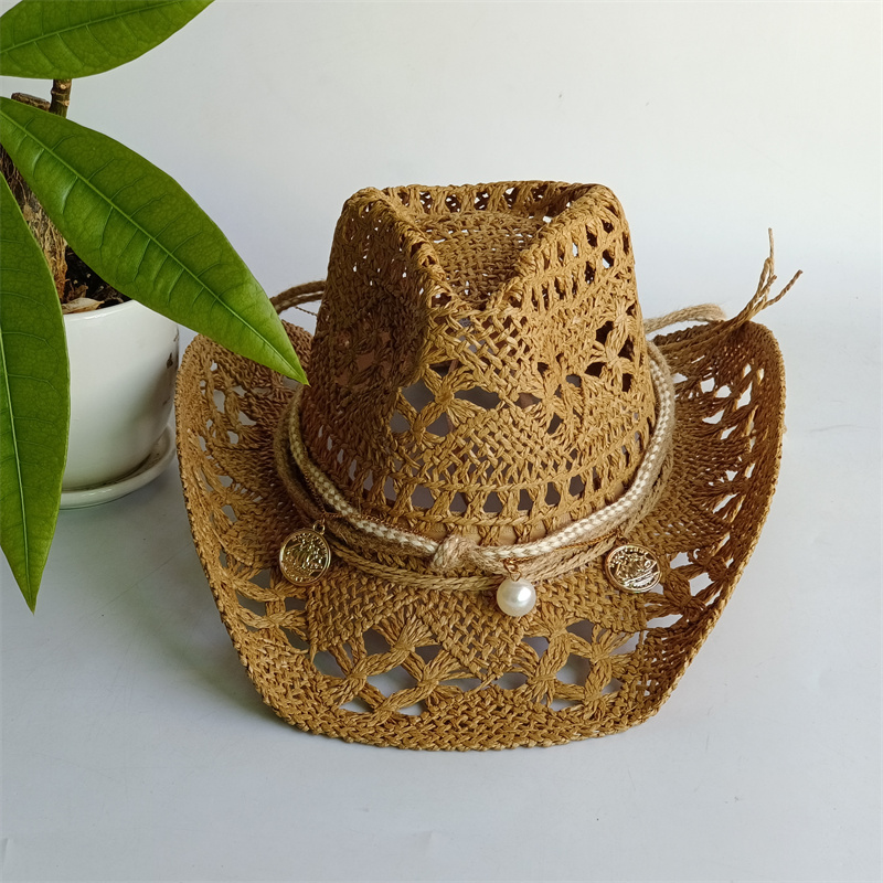 Straw Western Cowboy Hat for W - Cowboy Hat Straw ulasan dan harga
