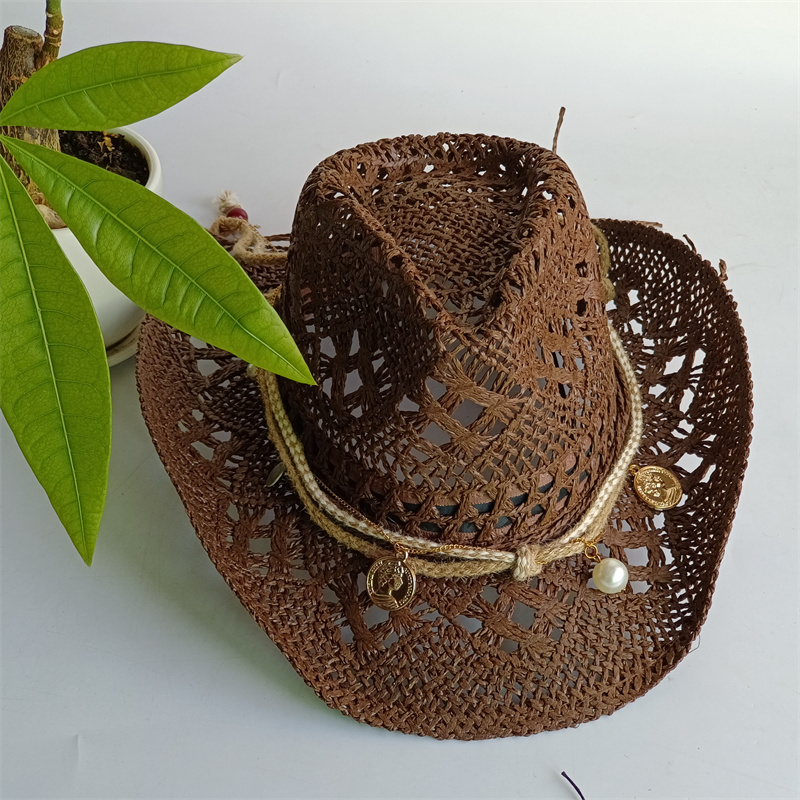 Straw Western Cowboy Hat for W - Cowboy Hat Straw ulasan dan harga